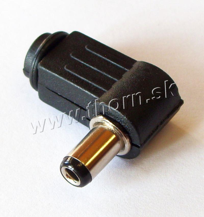 DC 2,5/5,5mm uhlový