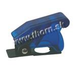 Ochranný kryt na páčkový prepínač- priehľadný modrý