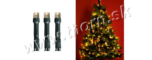 LED svietiaci reťazec, teplá biela, 50 LED