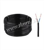Kábel 2x0,50mm oválny čierny