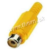 Cinch zdierka káblová žltá