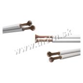 Dvojžila biela/biela 2x0,35 Cu