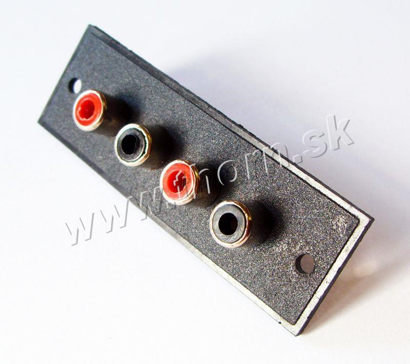 Zdierka 4xCINCH panelová