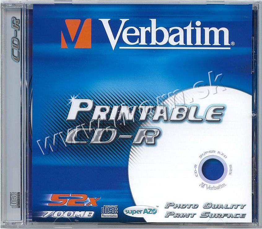 CD-R Verbatim 700MB Print