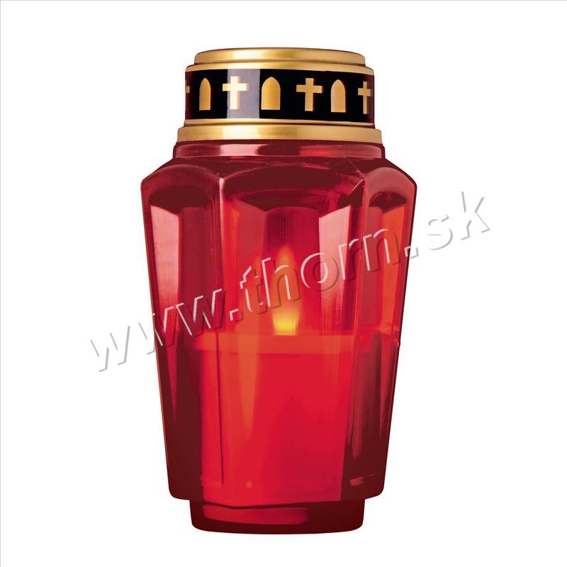 CDP 15 LED sviečka v červenom kahanci