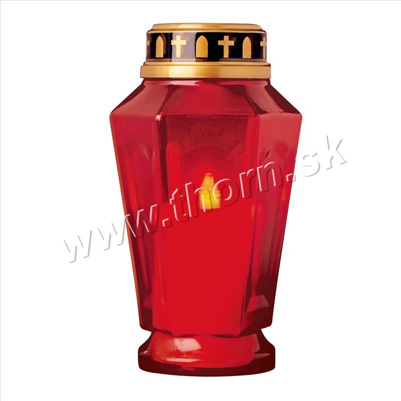 CDP 18 LED sviečka v červenom kahanci
