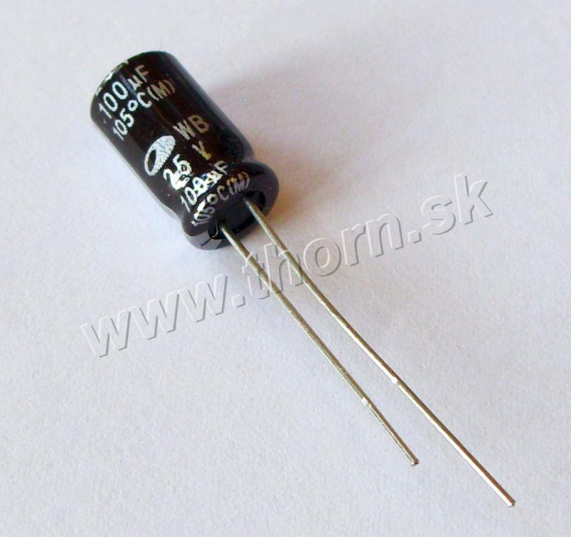 100uF/25V nízkoimpedančný