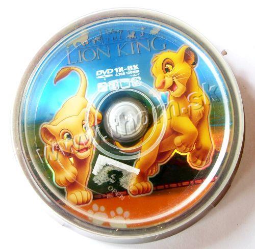 DVD-R Lion King 1x-8x rýchlostné 10ks=box