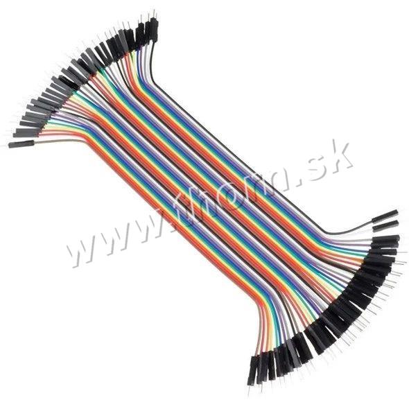 Prepojovacie vodiče dupont 40pin, dĺžka 20cm, kolík/kolík