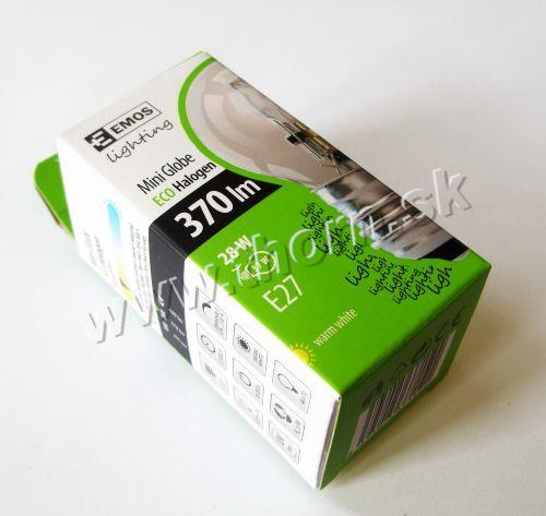 Halogénová ECO žiarovka Classic E27/28W P45