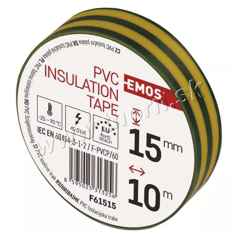 Izolačná páska elektrikárska zeleno/žltá