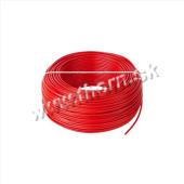 Kábel elektrický CYA 1x0,5 červený (H05V-K) lanko 300/500V