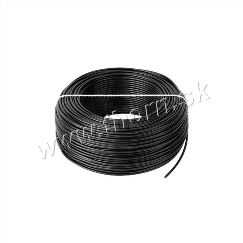 Kábel elektrický CYA 1x0,5 čierny (H05V-K) lanko 300/500V