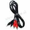 Kábel prepojovací 2xRCA-1,2m
