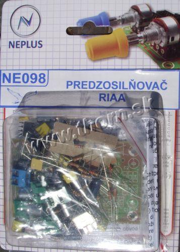 NE 098 Stavebnica predzosilňovač RIAA