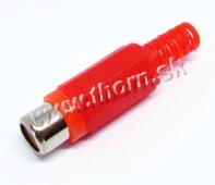 Cinch zdierka káblová červená