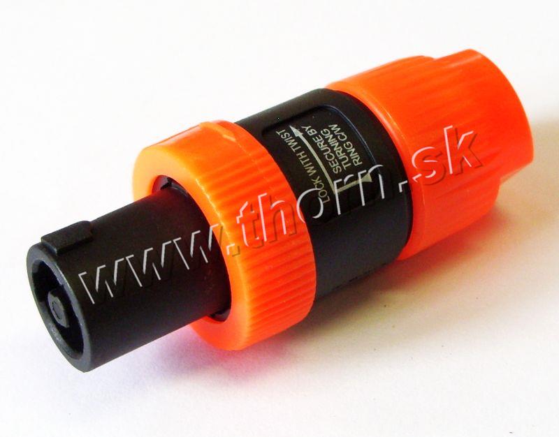 Speakon vidlica káblová oranžová