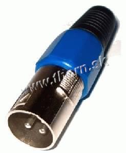 Zástrčka XLR káblová čierna