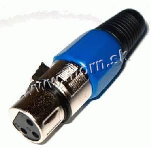Zásuvka XLR káblová modrá