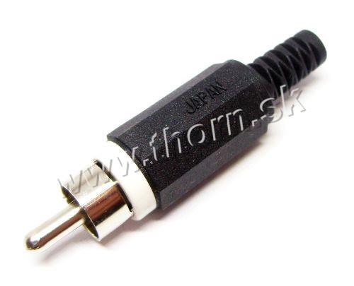 Cinch kolík plast čierno/biela