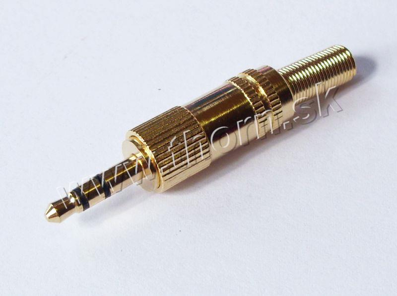 Jack 3,5 stereo žltý