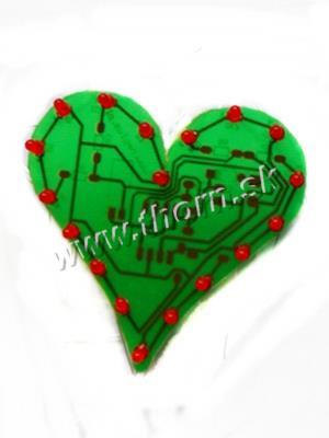 NE 003 Stavebnica blikajúce srdce