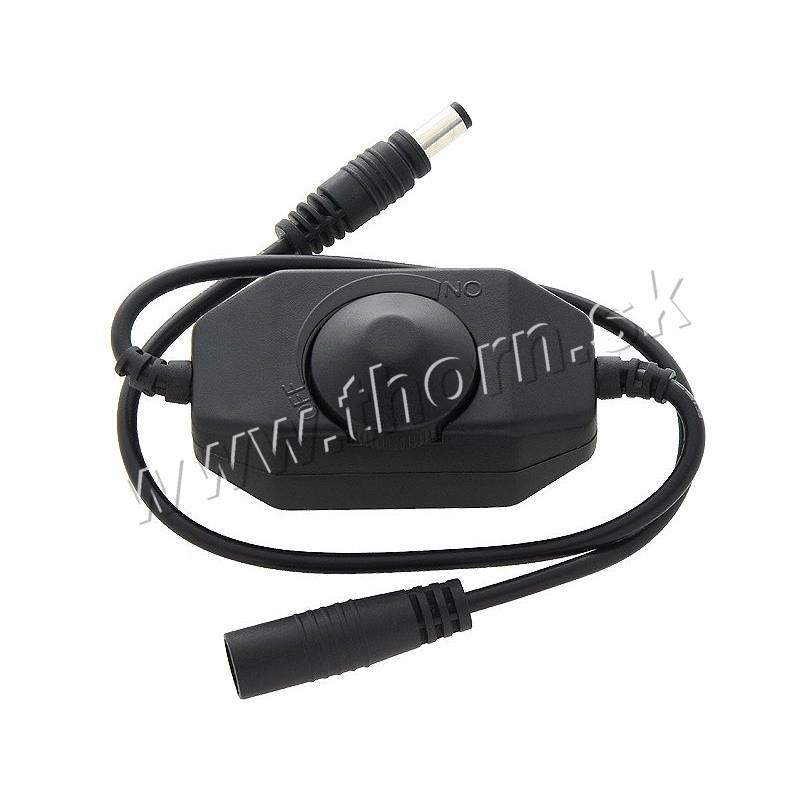 Regulátor svietivosti LED pásov-manuálny čierny