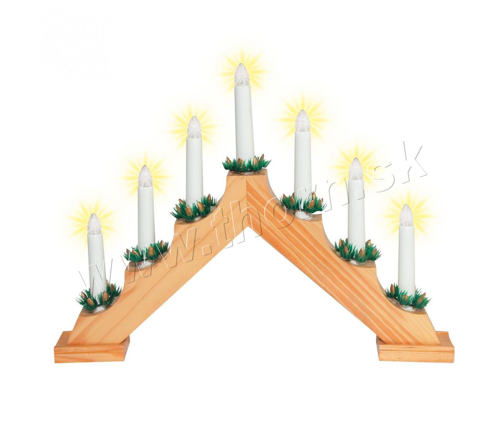 Svietnik-pyramída KAD 01 drevo