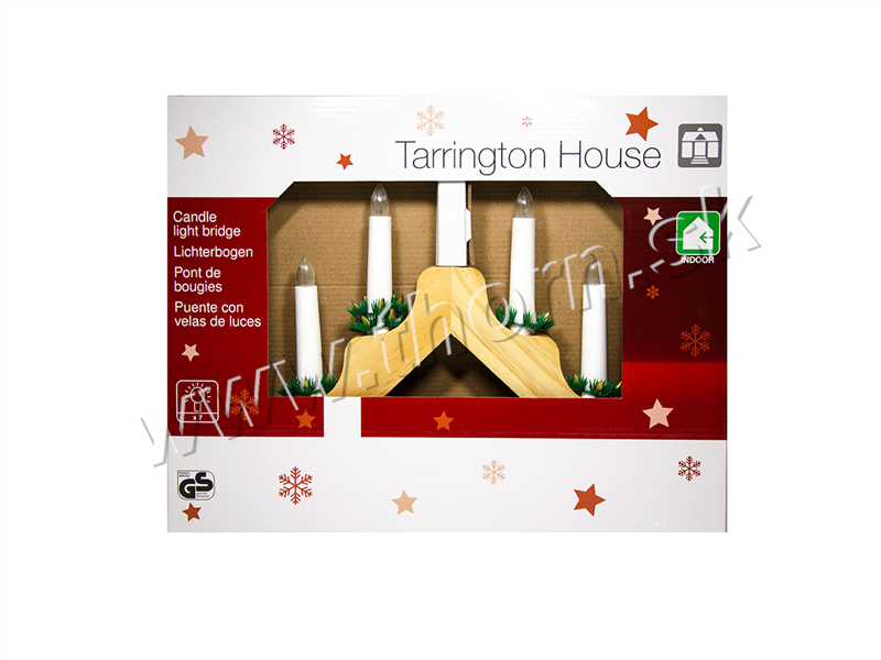 Vianočný svietnik drevo 7 sviečok